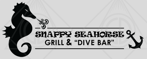 Snappy Seahorse logo design