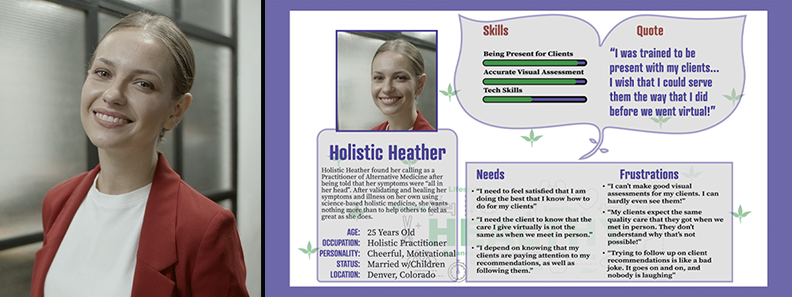 Holistic Heather as a UX Design User Avatar