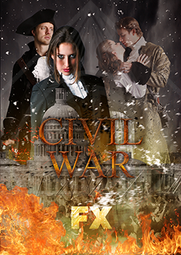 Graphic Design movie poster for FX Civil War movie
