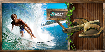 Graphic Design Reef Sandals Ad concept art